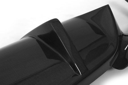 BMW F10 carbon fiber diffuser fin and weave detail