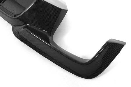 BMW F10 carbon fiber rear diffuser exhaust surround detail