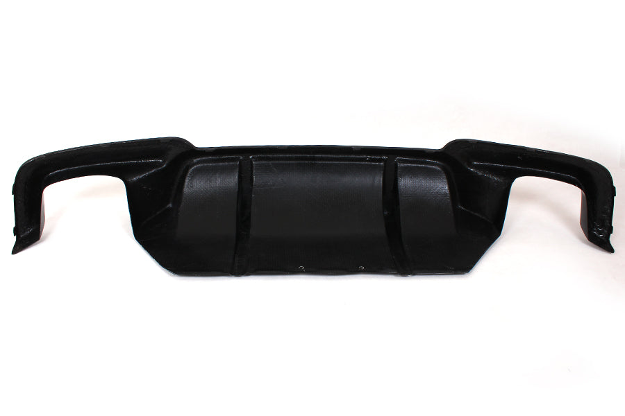 BMW F10 DTM style 2-fin carbon fiber rear diffuser