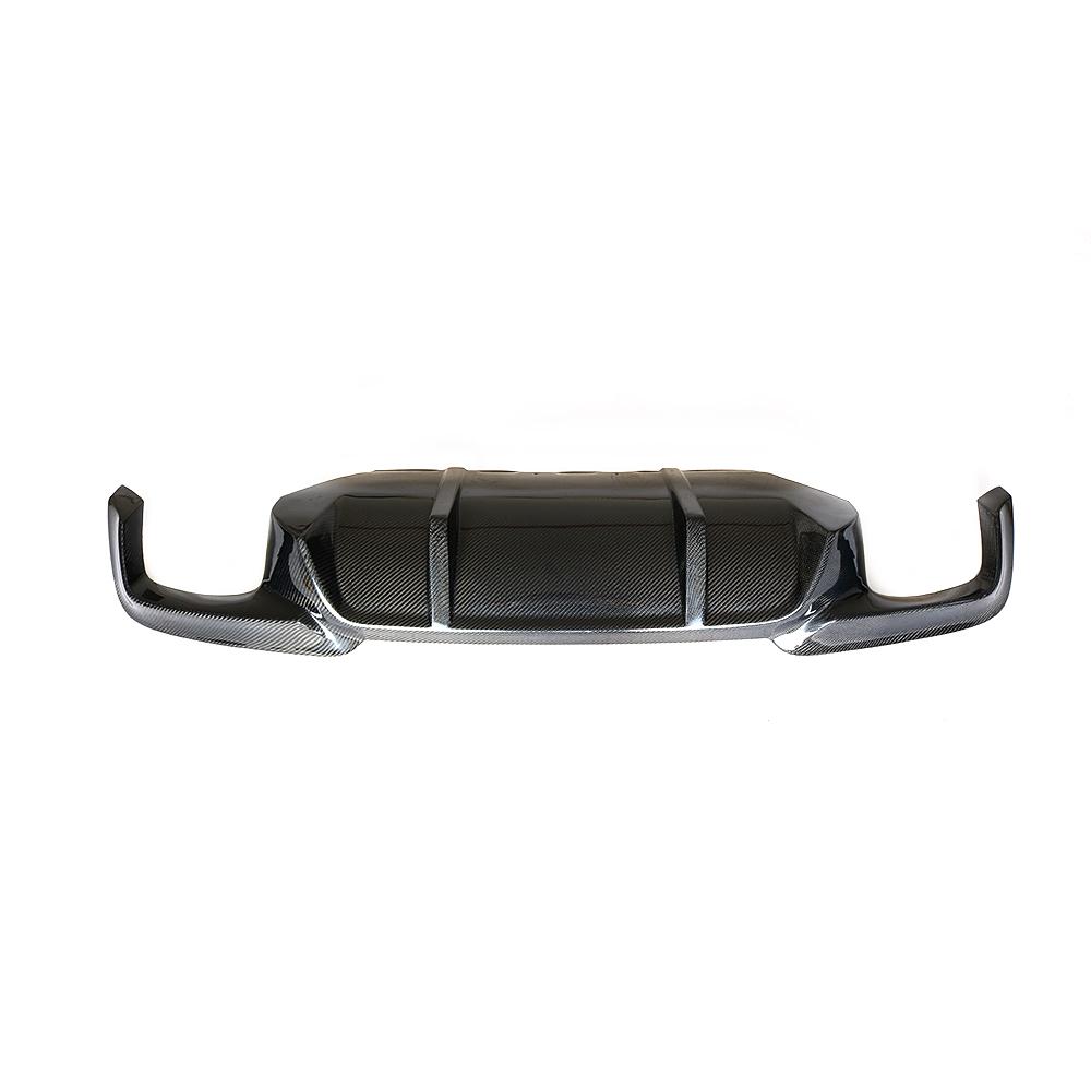 BMW F10 DTM style carbon fiber rear diffuser front view