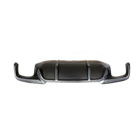 BMW F10 DTM style carbon fiber rear diffuser front view