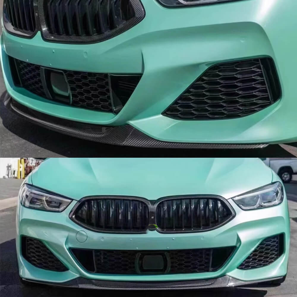 BMW G14 G15 G16 M Sport front bumper fitment reference for the 3-piece carbon fiber front lip