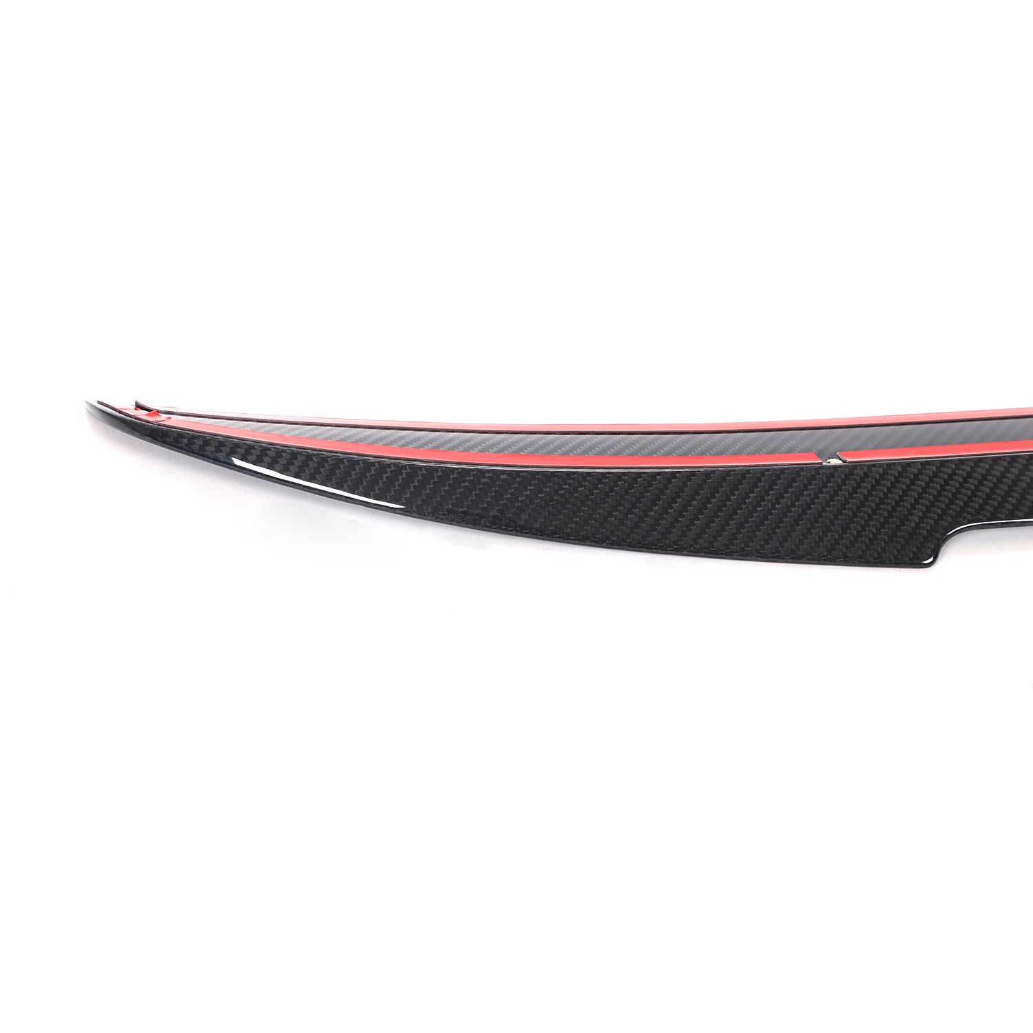 BMW G16 trunk spoiler adhesive mounting edge detail