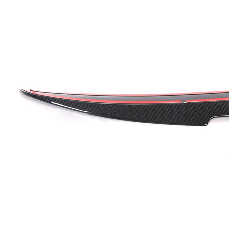 BMW G16 trunk spoiler adhesive mounting edge detail