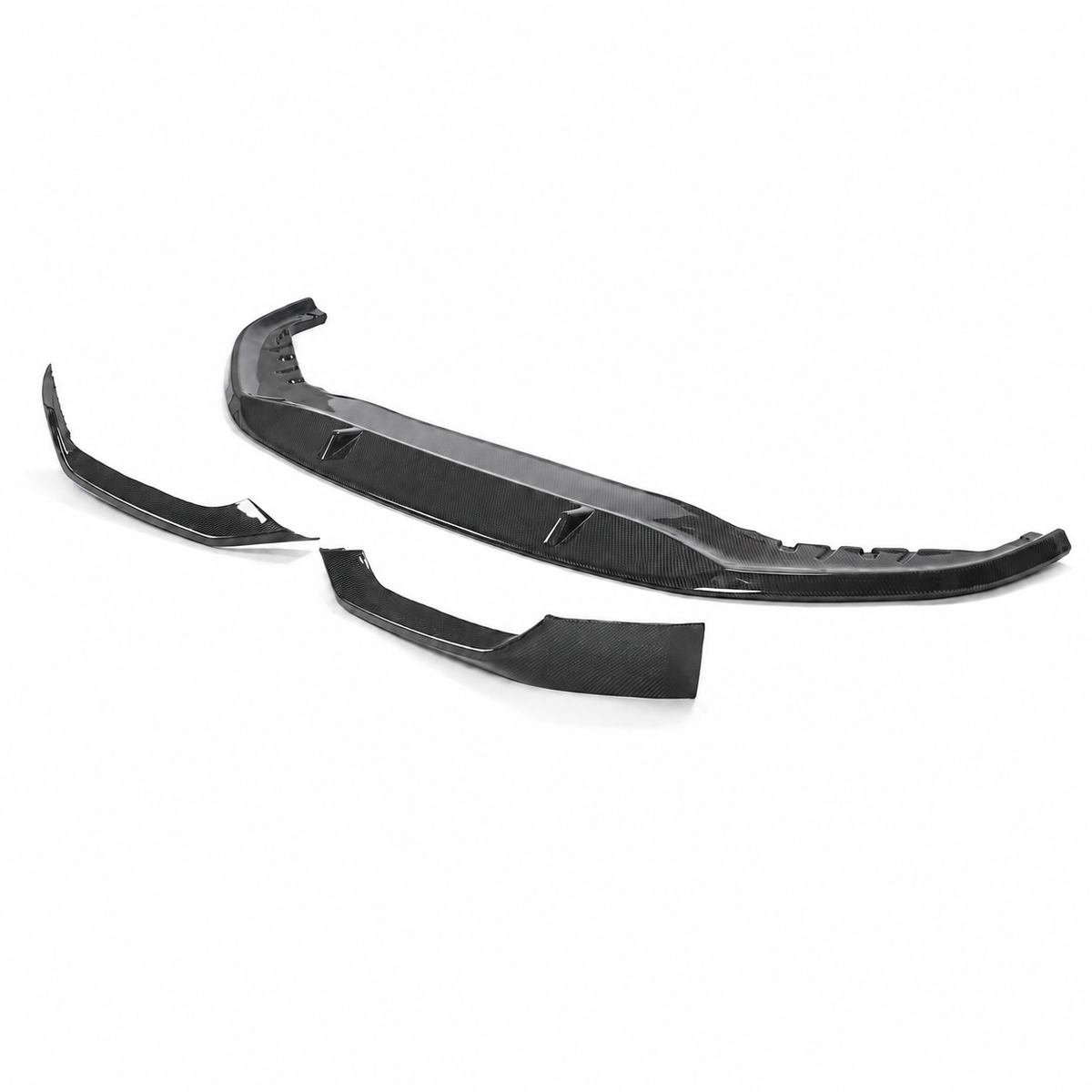 BMW G30 G31 LCI carbon fiber front lip kit front view