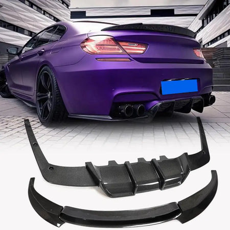 BMW M6 F06 F12 F13 carbon fiber front lip rear diffuser kit