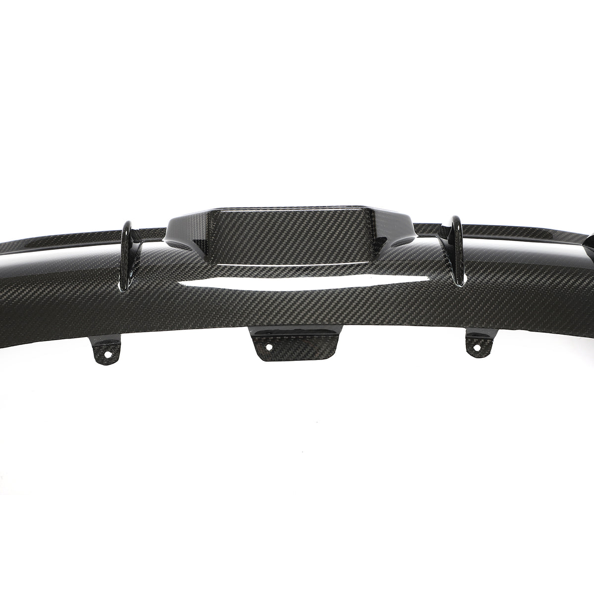 BMW M850i rear bumper diffuser mounting point detail