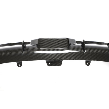 BMW M850i rear bumper diffuser mounting point detail