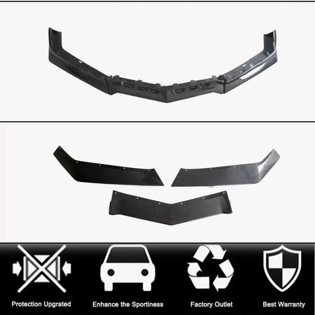 C8 Stingray Z06 style three-piece front splitter layout
