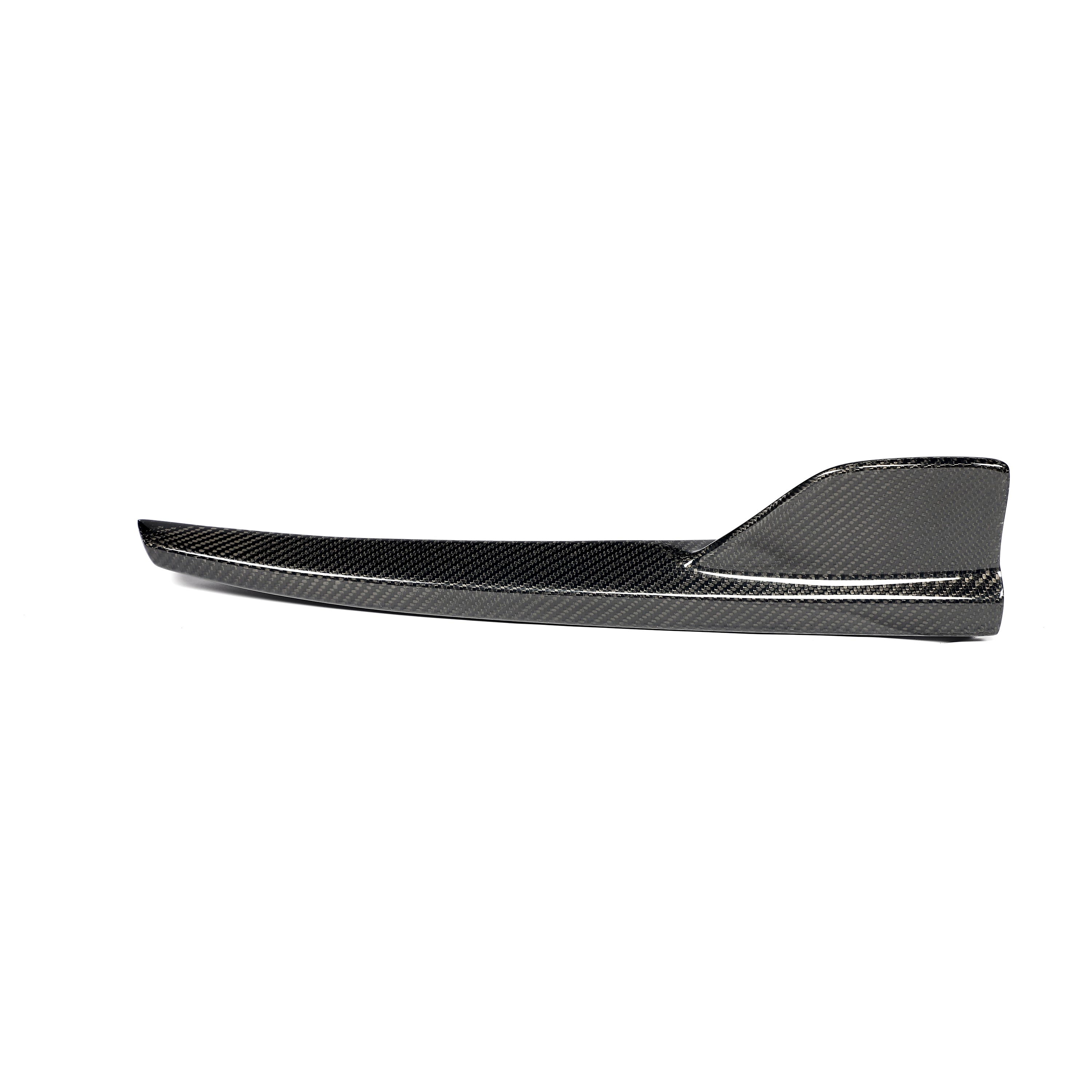 Mercedes A205 carbon fiber rear splitter side profile detail