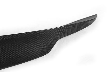 Infiniti G37 Q60 carbon fiber trunk spoiler edge detail