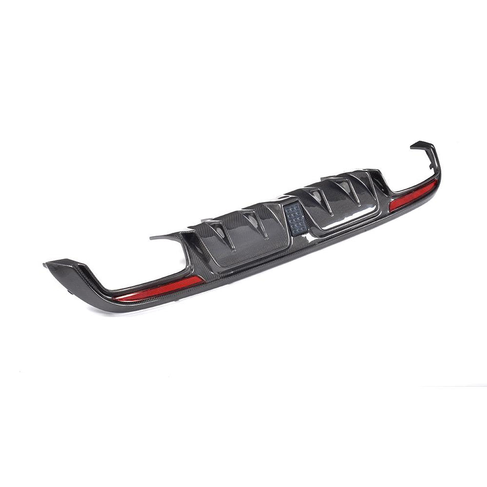 For Mercedes Benz W205 Sport C43 C63 C450 AMG Pre-facelift Carbon Fiber Rear Bumper Diffuser Valance Lip