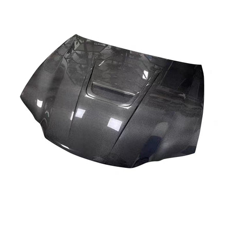 Lexus GS F carbon fiber replacement hood underside view