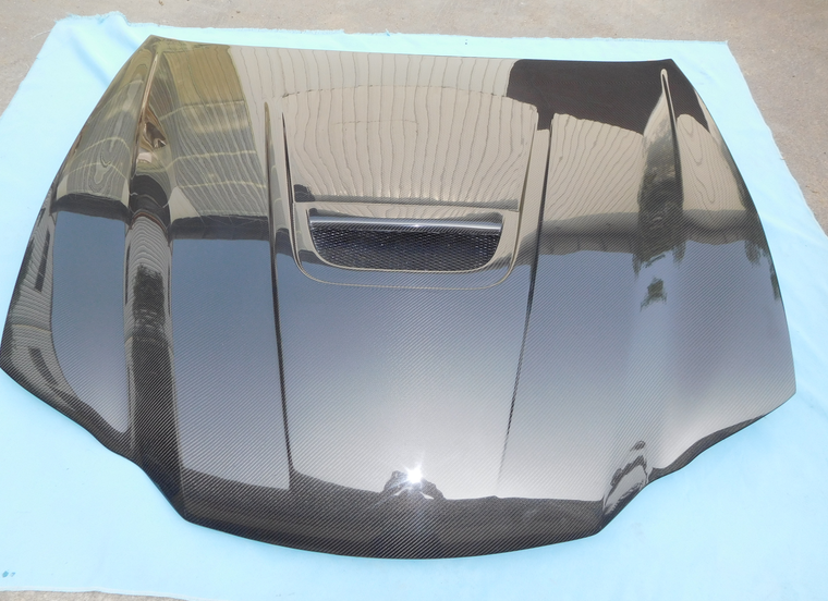 Lexus GS F carbon fiber vented hood top view