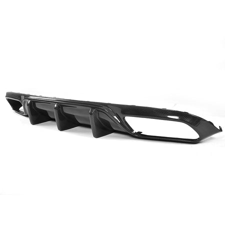 Mercedes C63 carbon fiber rear diffuser angle product view