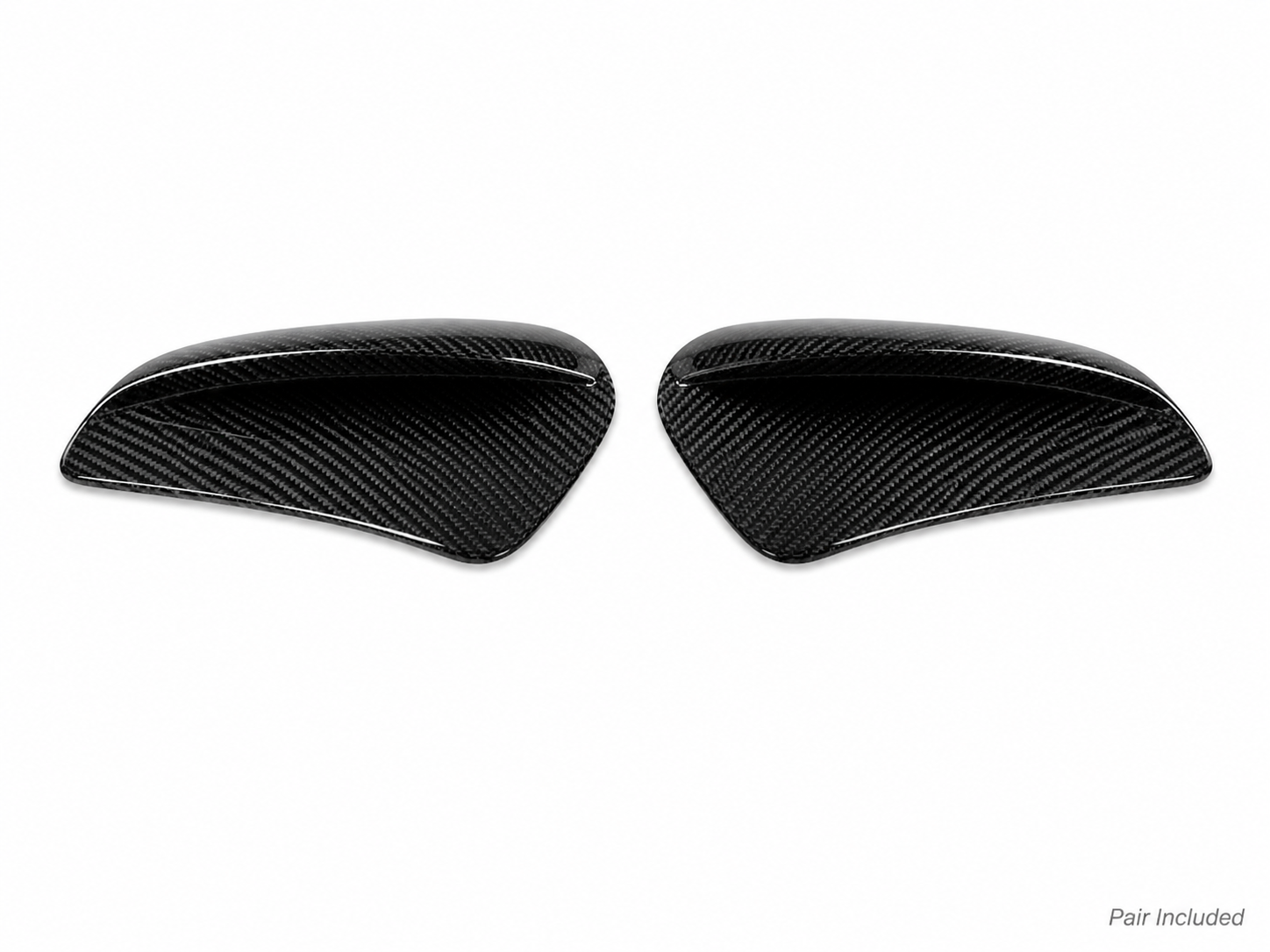 Porsche 911 992 dry carbon side fender vent covers pair on white background