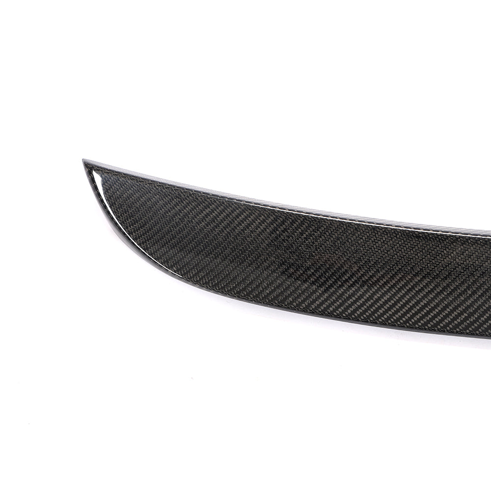 Porsche 987 Cayman carbon fiber rear spoiler weave detail