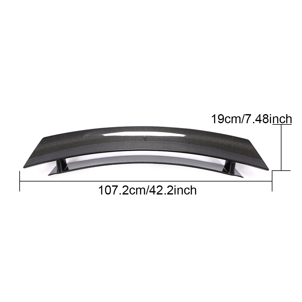 Porsche 987 Cayman Coupe rear spoiler dimensions reference