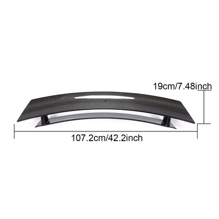 Porsche 987 Cayman Coupe rear spoiler dimensions reference