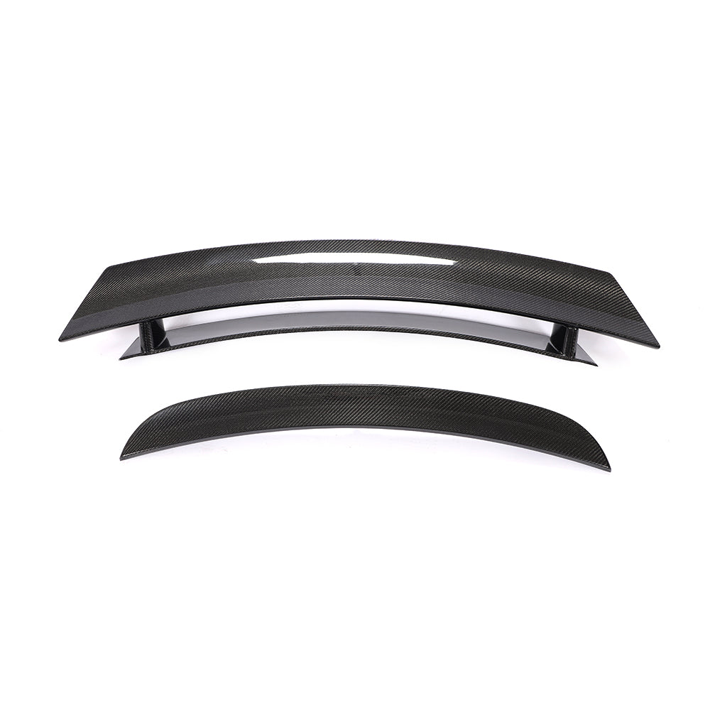 Porsche 987 Cayman rear trunk spoiler white background product view