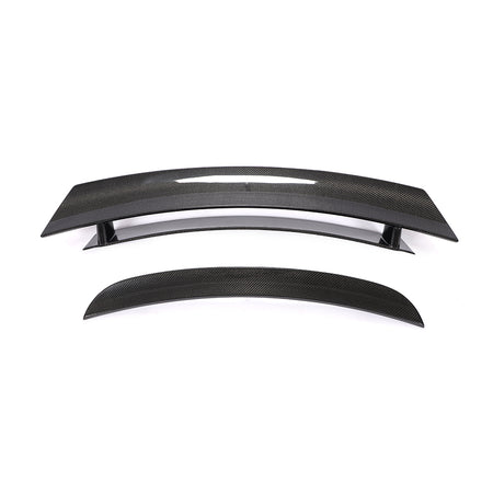 Porsche 987 Cayman rear trunk spoiler white background product view