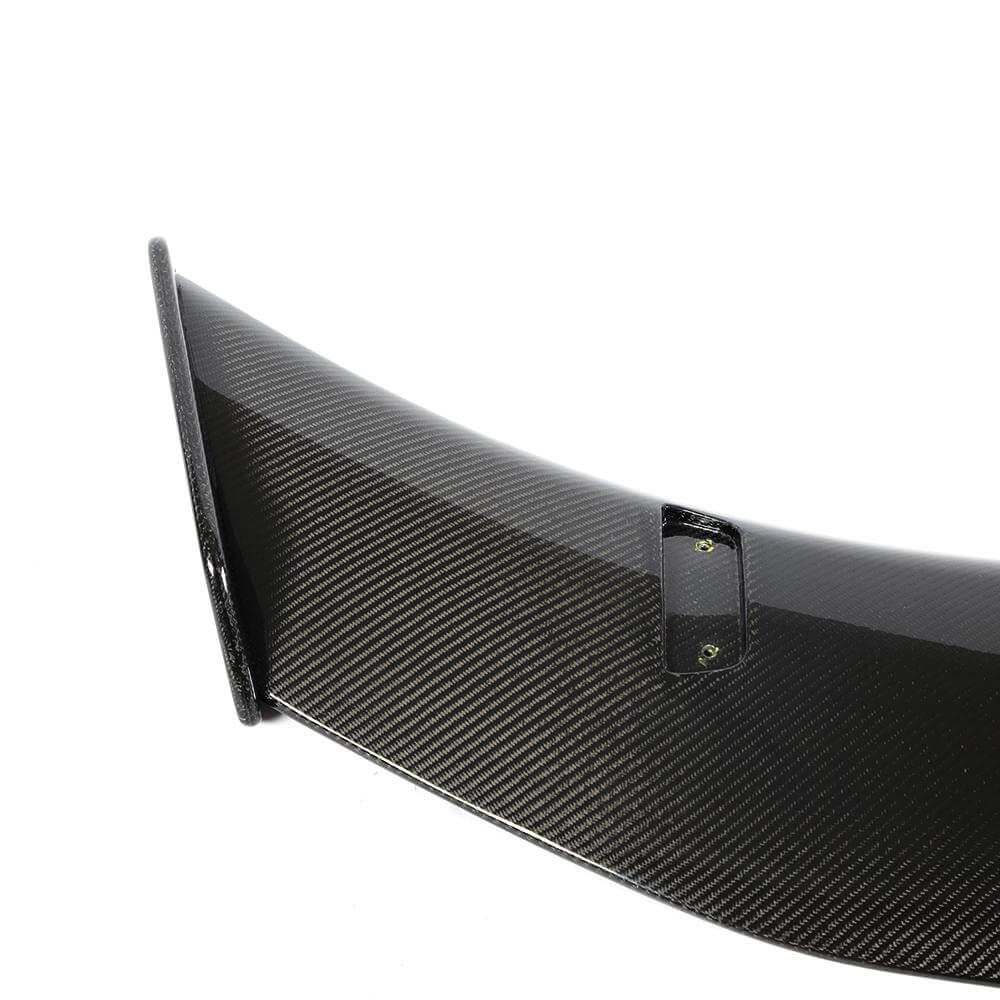 Porsche Cayman GT4 carbon fiber rear spoiler weave detail