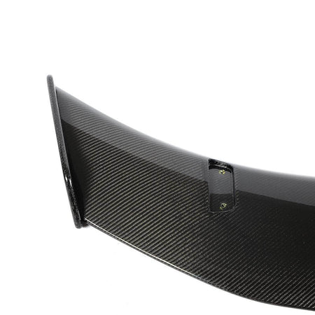 Porsche Cayman GT4 carbon fiber rear spoiler weave detail