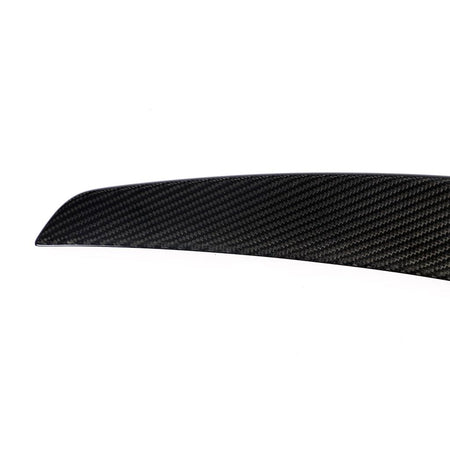 Porsche Panamera 971 dry carbon trunk spoiler weave detail