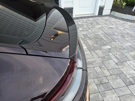 Porsche Panamera 971 trunk spoiler boot lid detail