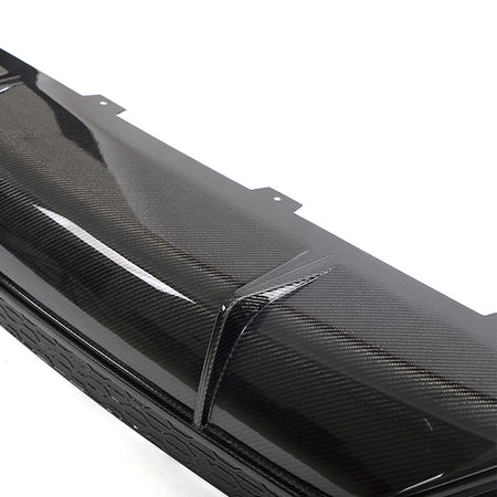 RS Q8 carbon fiber rear diffuser gloss finish detail