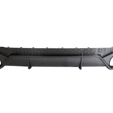 RS Q8 carbon fiber rear bumper diffuser center section detail