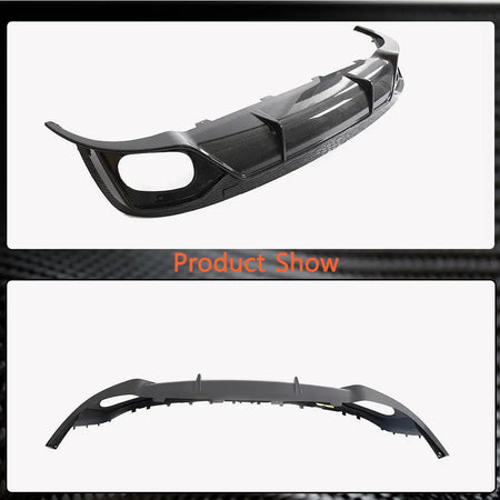 RS Q8 carbon fiber rear diffuser side profile and shape