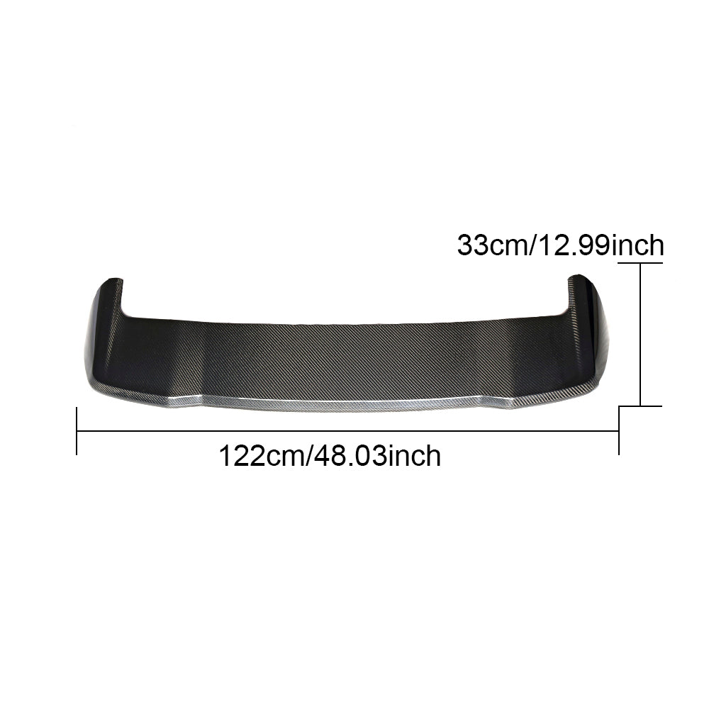 BMW X3 G01 carbon fiber rear roof spoiler dimensions