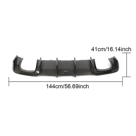 2017 Audi A3 S3 8V.5 rear diffuser dimensions