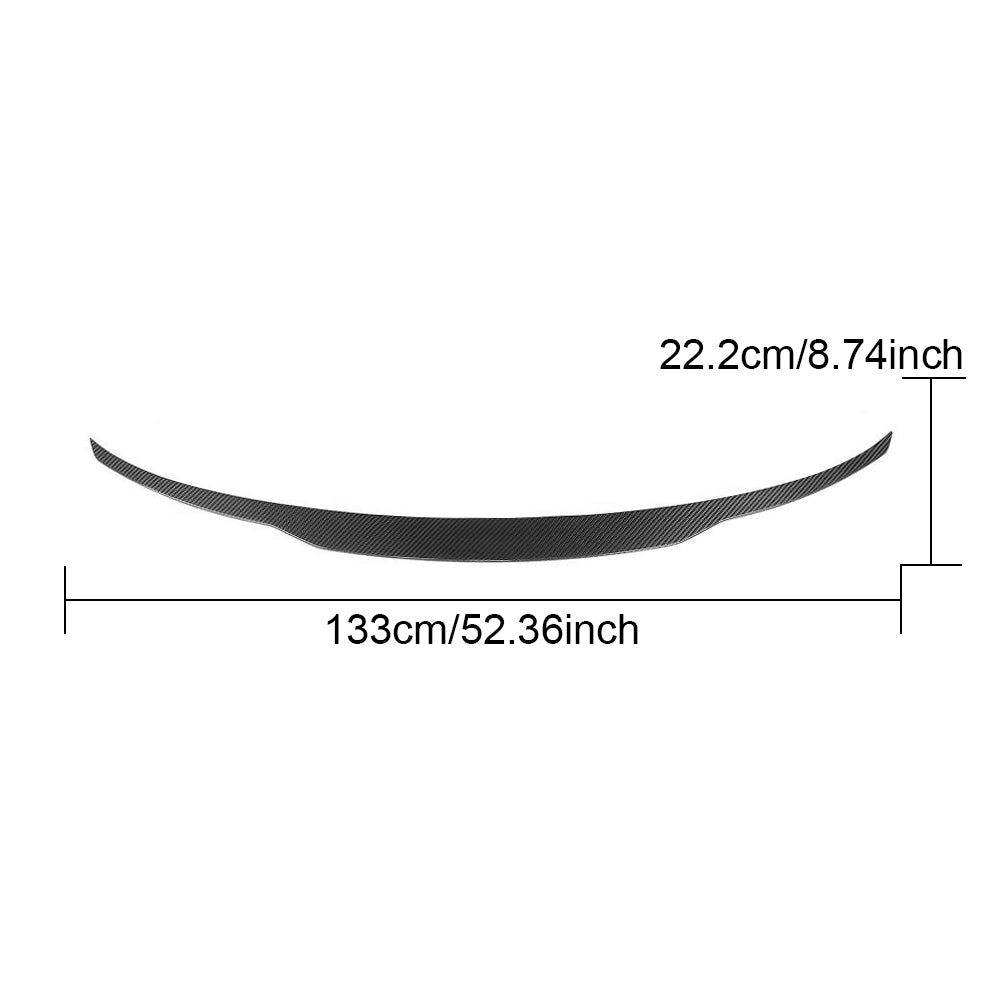 2014-2018 BMW X5 F15 dry carbon rear middle spoiler dimensions