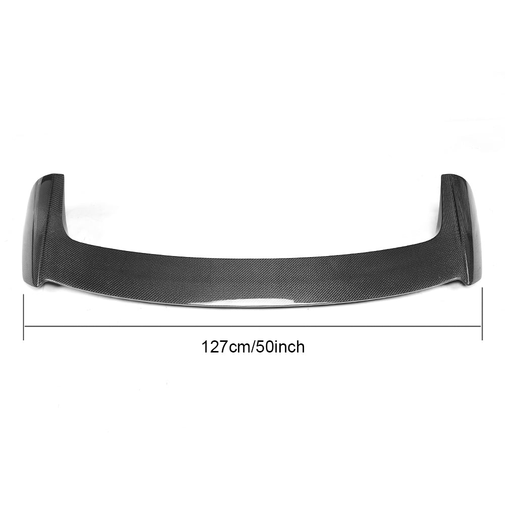 2014-2017 Mazda 3 Axela carbon fiber rear roof spoiler size guide