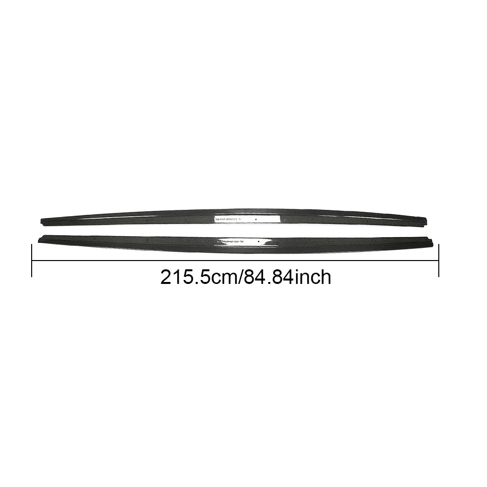 2012-2016 BMW F10 carbon fiber side skirt dimensions