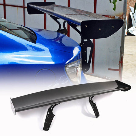 Subaru BRZ Toyota 86 carbon fiber rear wing spoiler installed view