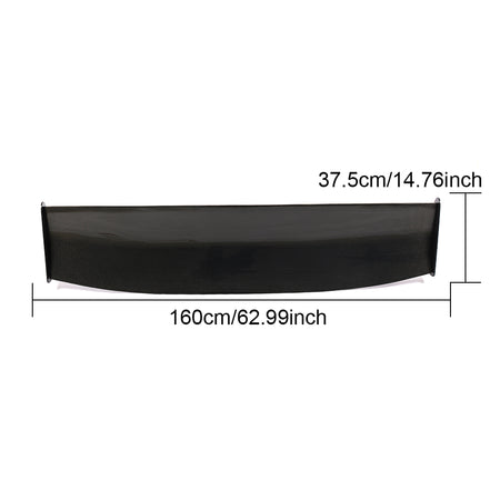 Subaru BRZ Toyota 86 carbon fiber rear wing spoiler size reference