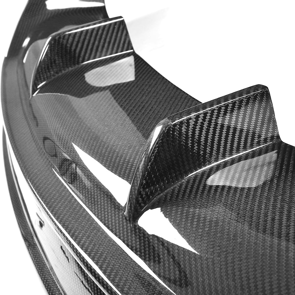 Tesla Model S carbon fiber rear diffuser weave detail