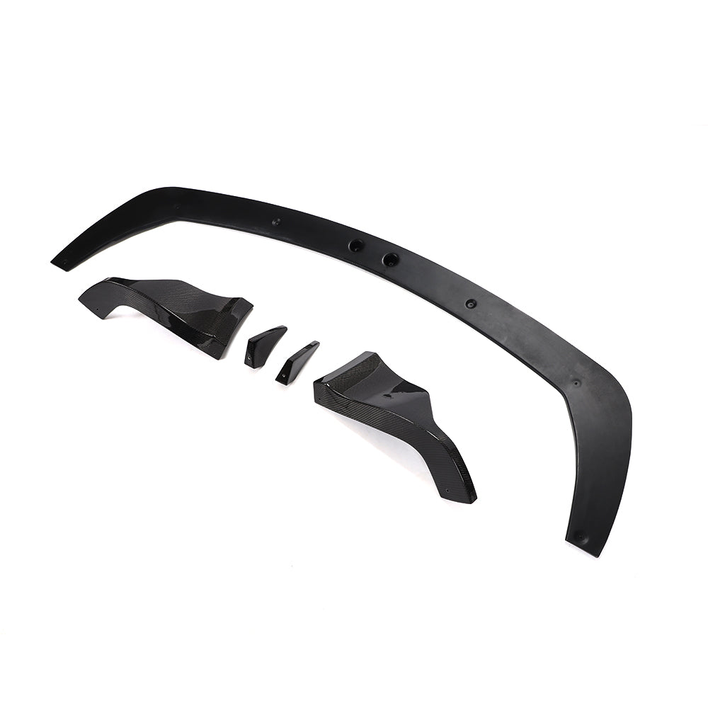 Toyota GR Supra carbon fiber rear lip kit angle view