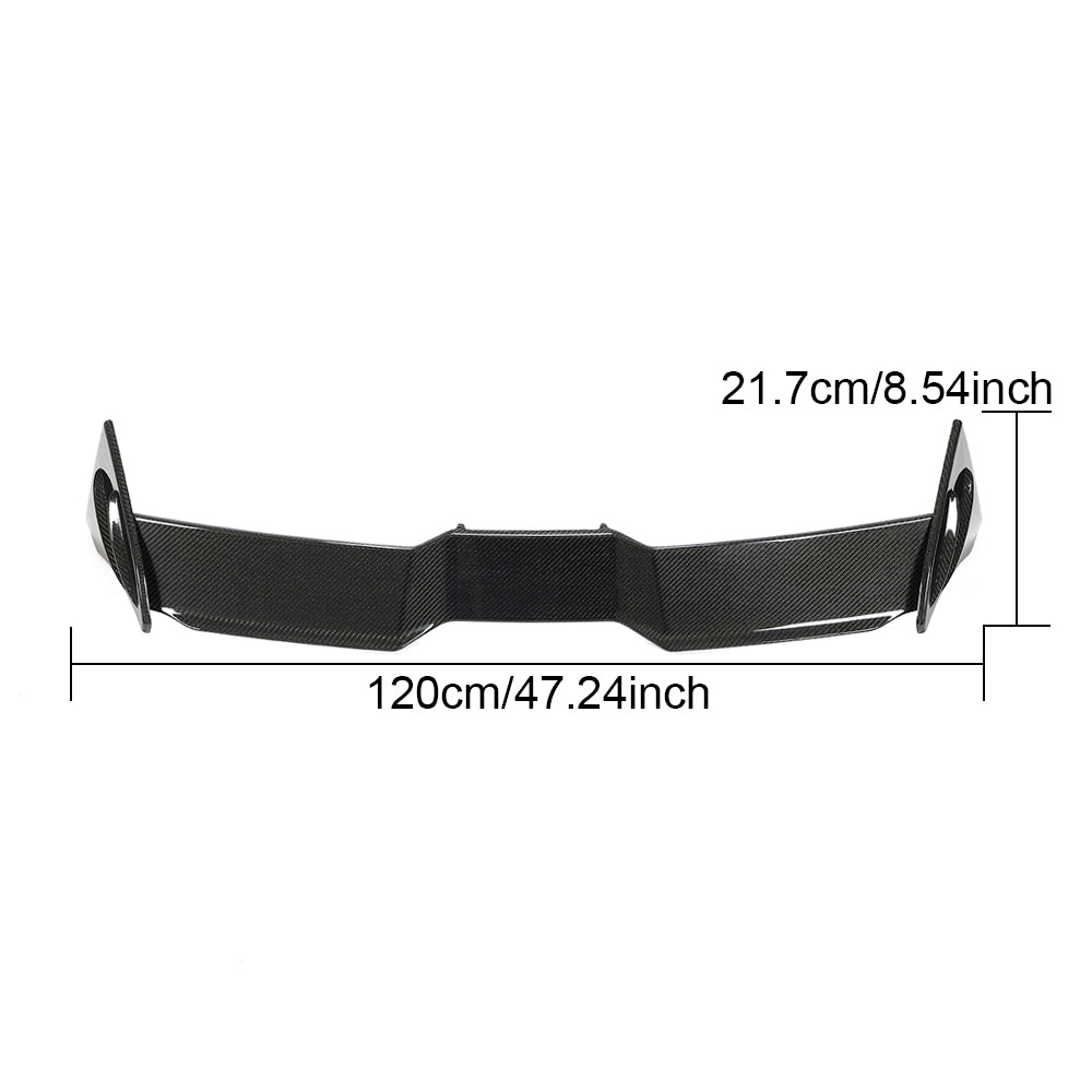 Volkswagen Golf 8 MK8 GTI/R rear roof spoiler size reference