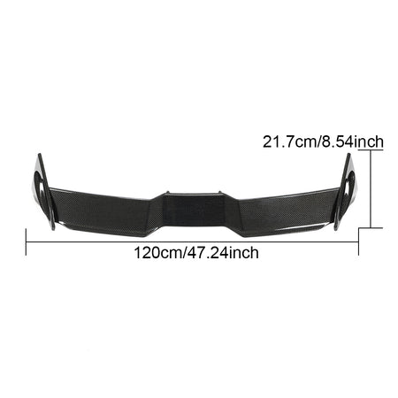 Volkswagen Golf 8 MK8 GTI/R rear roof spoiler size reference