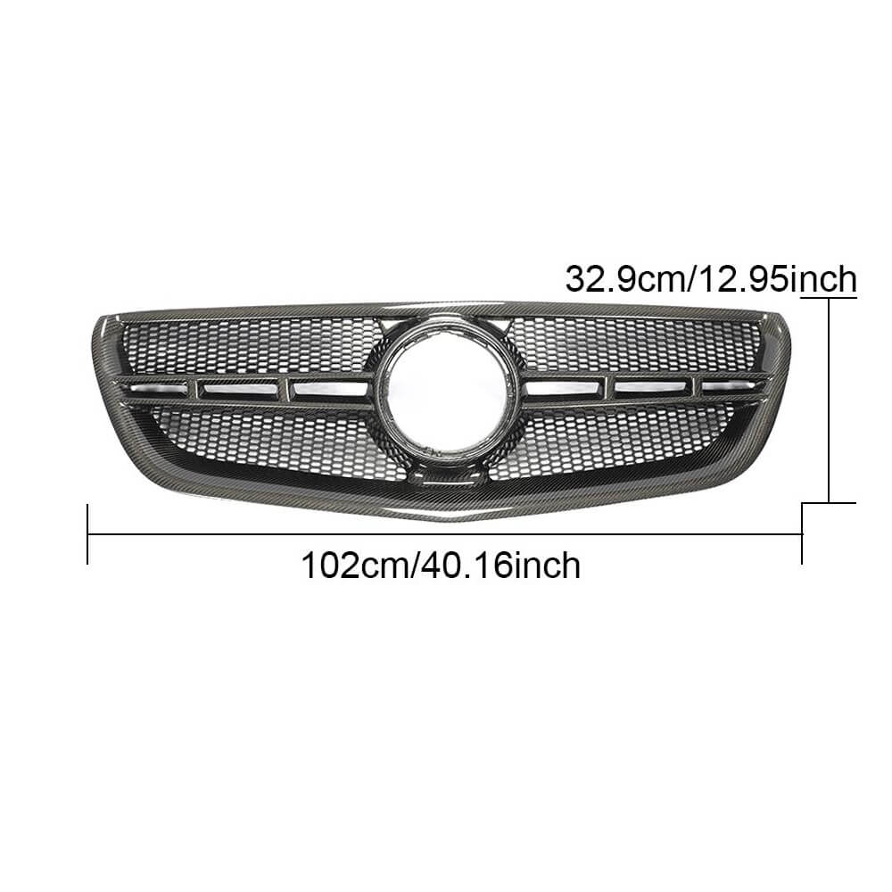 Get Mercedes Benz W447 Front Bumper Grille | Carbon Fiber for Benz