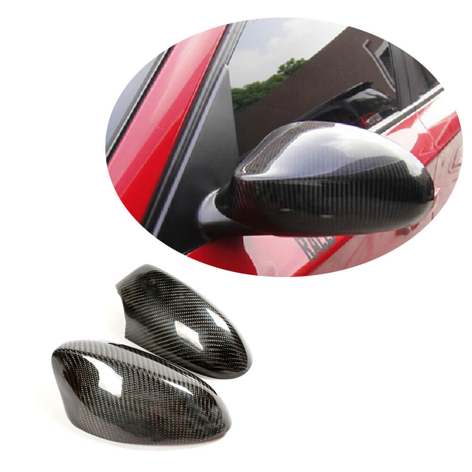 For BMW 1 Series E81 E87 E82 E88 2-Door 3-Door 5-Door Pre-LCI 05-08 Carbon Fiber Side Rearview Mirror Cover Caps Pair-Ahacarbon