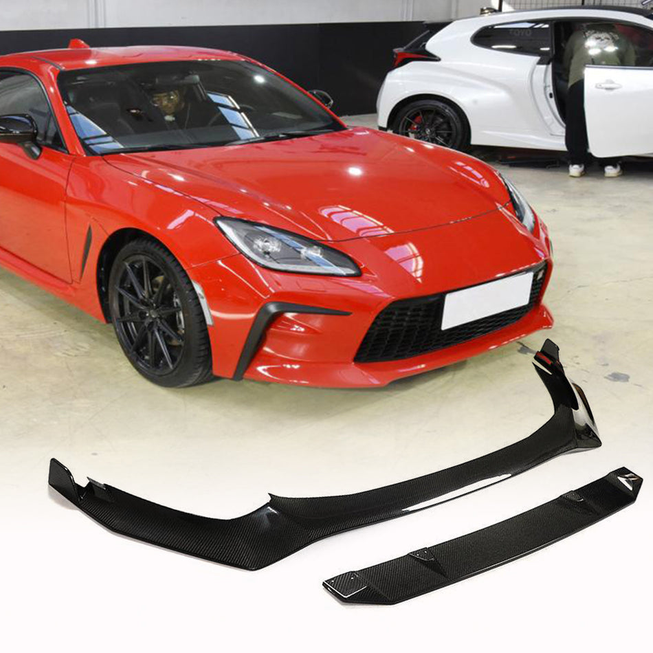 For Toyota GR86 Carbon Fiber Front Bumper Lip Spoiler Wide Body Kit