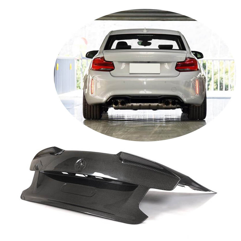 For BMW 2 Series F87 M2 M2C Dry Carbon Fiber Rear Trunk Lid Cover