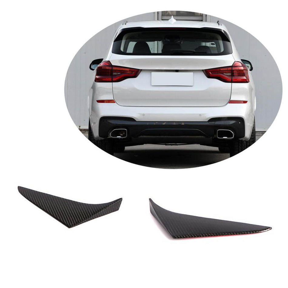 For BMW X3 G01 xDrive30i M40i Carbon Fiber Rear Window Side Vent Spoiler Wing Lip