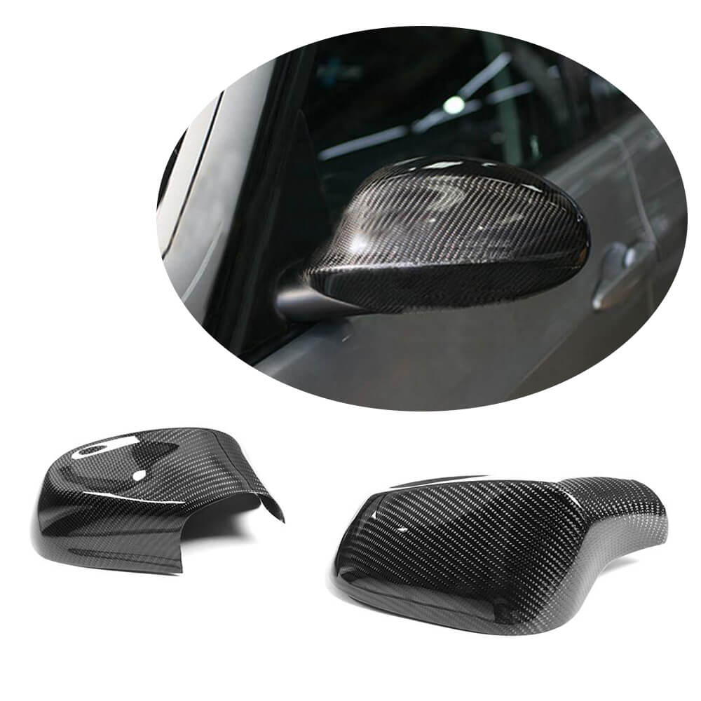 For BMW 1 Series E81 E87 E82 E88 2-Door 3-Door 5-Door LCI 2009-2013 Carbon Fiber Side Rearview Mirror Cover Caps Pair-Ahacarbon