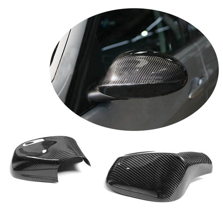 For BMW 1 Series E81 E87 E82 E88 2-Door 3-Door 5-Door LCI 2009-2013 Carbon Fiber Side Rearview Mirror Cover Caps Pair-Ahacarbon